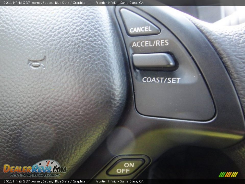 2011 Infiniti G 37 Journey Sedan Blue Slate / Graphite Photo #14