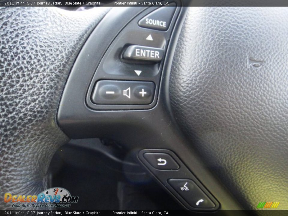 2011 Infiniti G 37 Journey Sedan Blue Slate / Graphite Photo #15