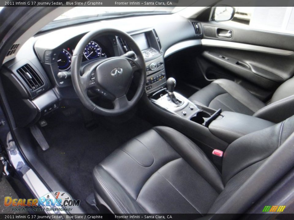 2011 Infiniti G 37 Journey Sedan Blue Slate / Graphite Photo #16