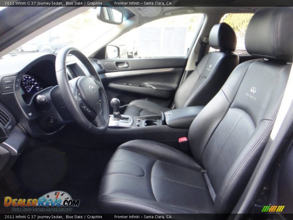 2011 Infiniti G 37 Journey Sedan Blue Slate / Graphite Photo #17