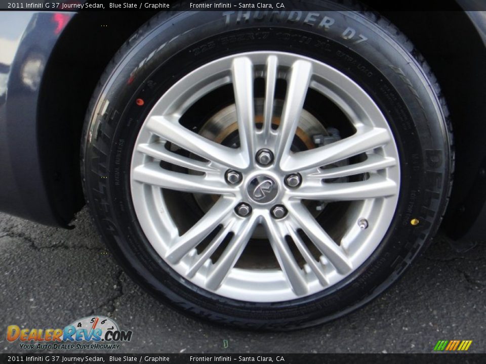 2011 Infiniti G 37 Journey Sedan Blue Slate / Graphite Photo #23