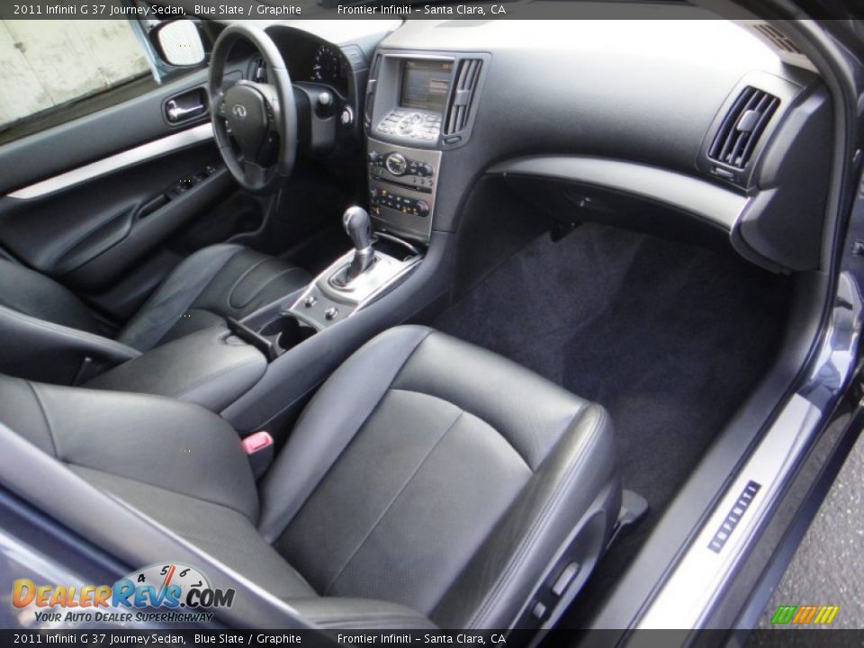 2011 Infiniti G 37 Journey Sedan Blue Slate / Graphite Photo #26