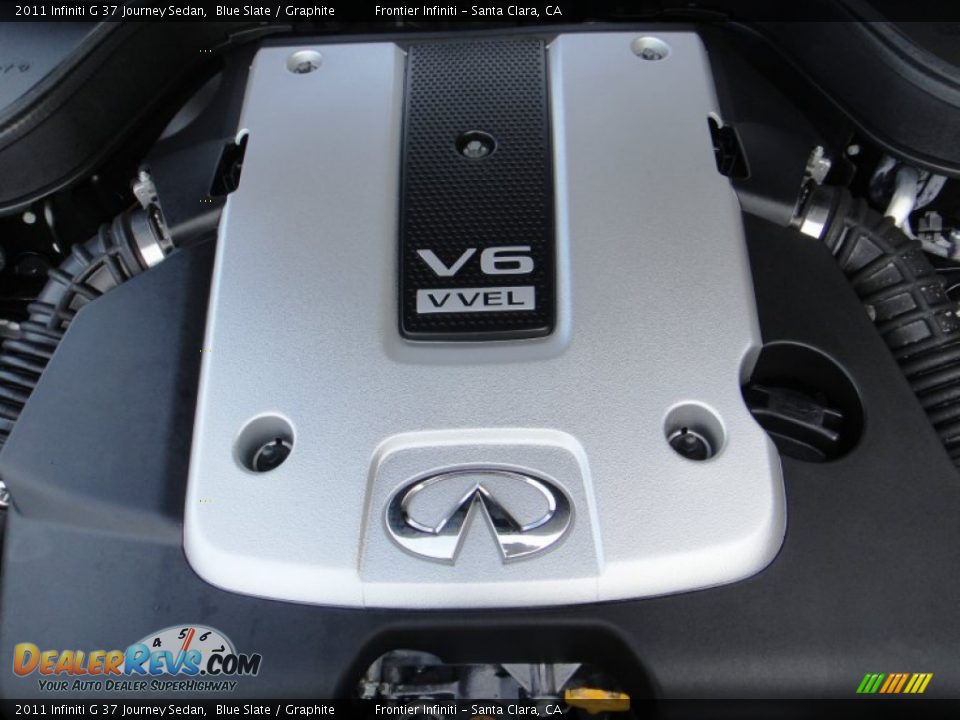 2011 Infiniti G 37 Journey Sedan Blue Slate / Graphite Photo #29