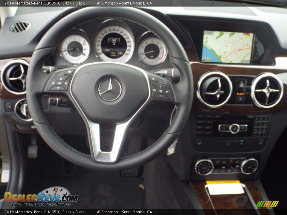 2014 Mercedes-Benz GLK 350 Black / Black Photo #9