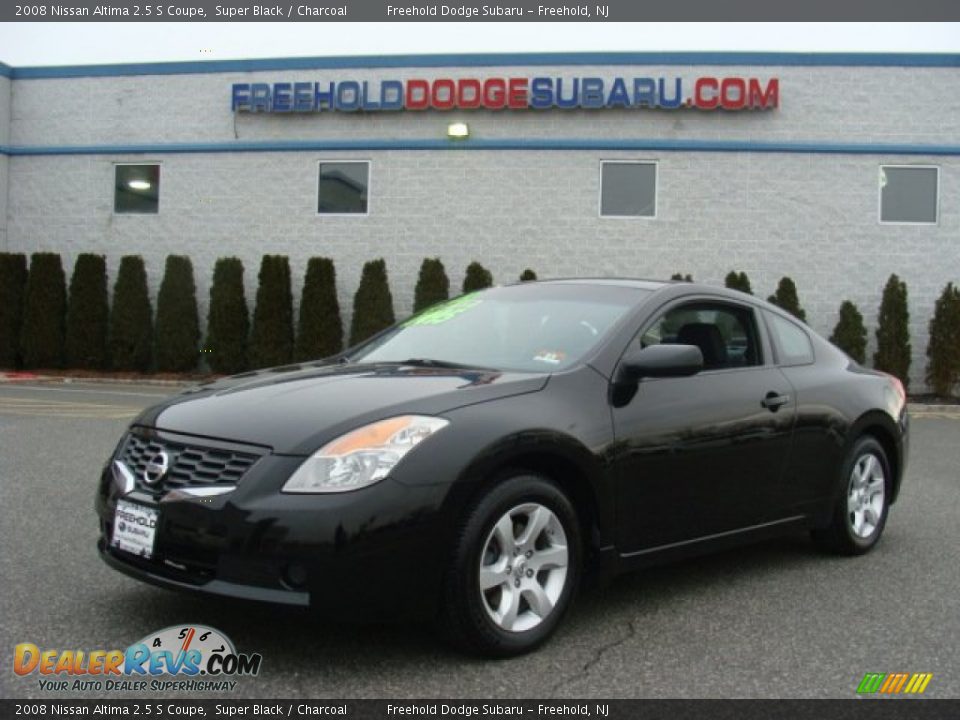 2008 Nissan Altima 2.5 S Coupe Super Black / Charcoal Photo #1
