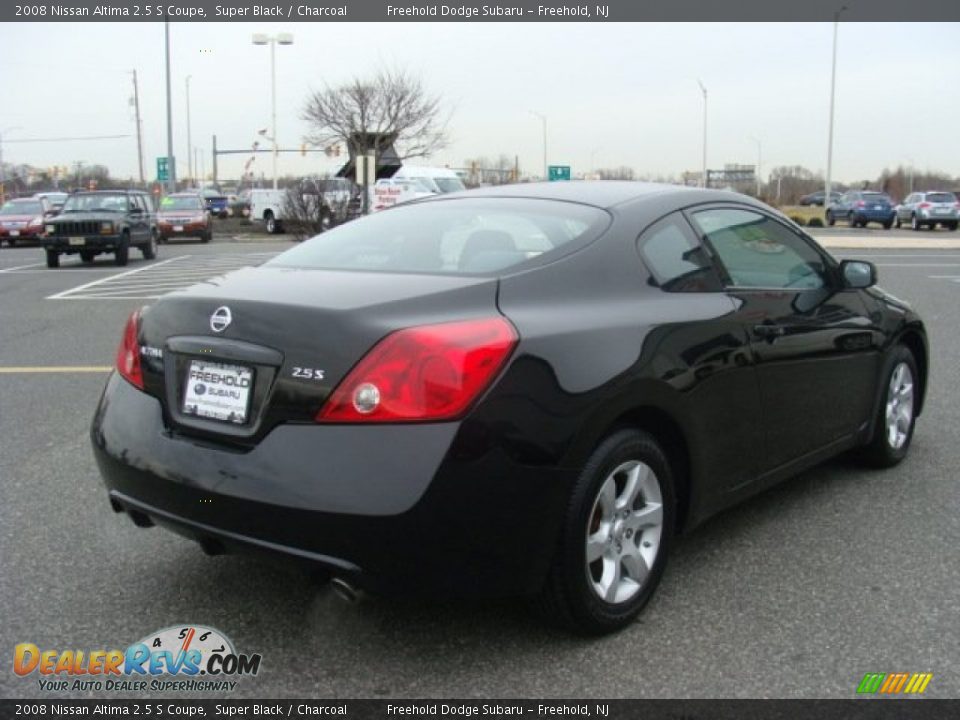 2008 Nissan Altima 2.5 S Coupe Super Black / Charcoal Photo #4