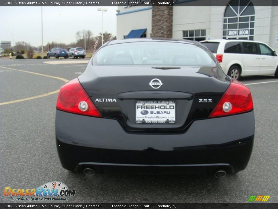 2008 Nissan Altima 2.5 S Coupe Super Black / Charcoal Photo #5