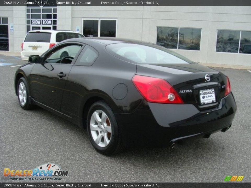 2008 Nissan Altima 2.5 S Coupe Super Black / Charcoal Photo #7