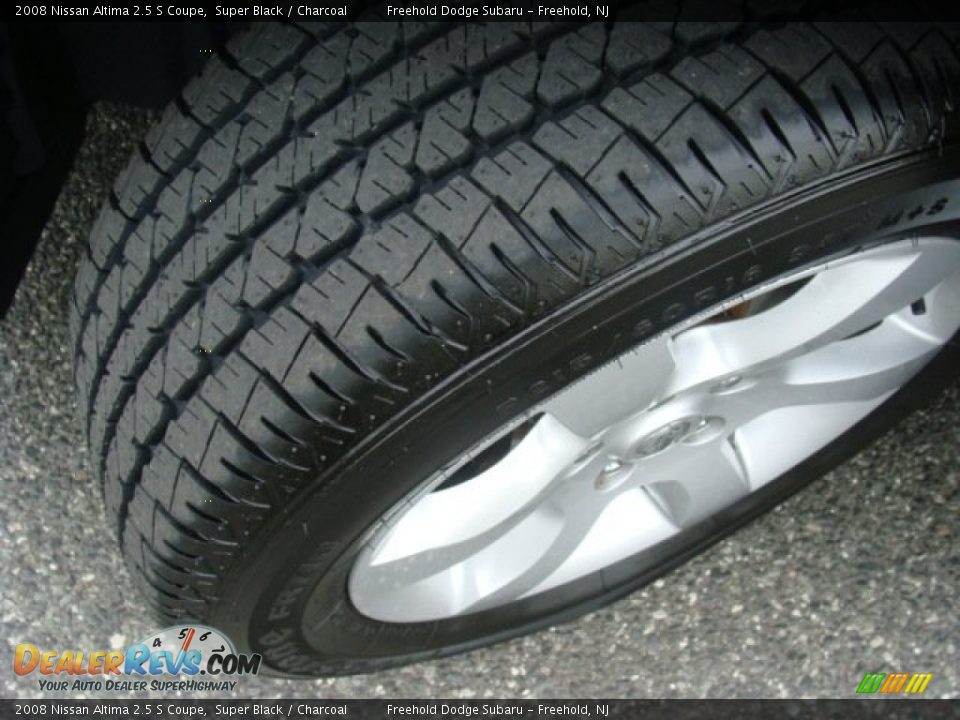 2008 Nissan Altima 2.5 S Coupe Super Black / Charcoal Photo #10