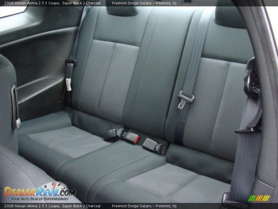 2008 Nissan Altima 2.5 S Coupe Super Black / Charcoal Photo #11