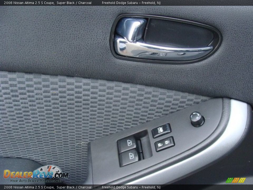 2008 Nissan Altima 2.5 S Coupe Super Black / Charcoal Photo #13
