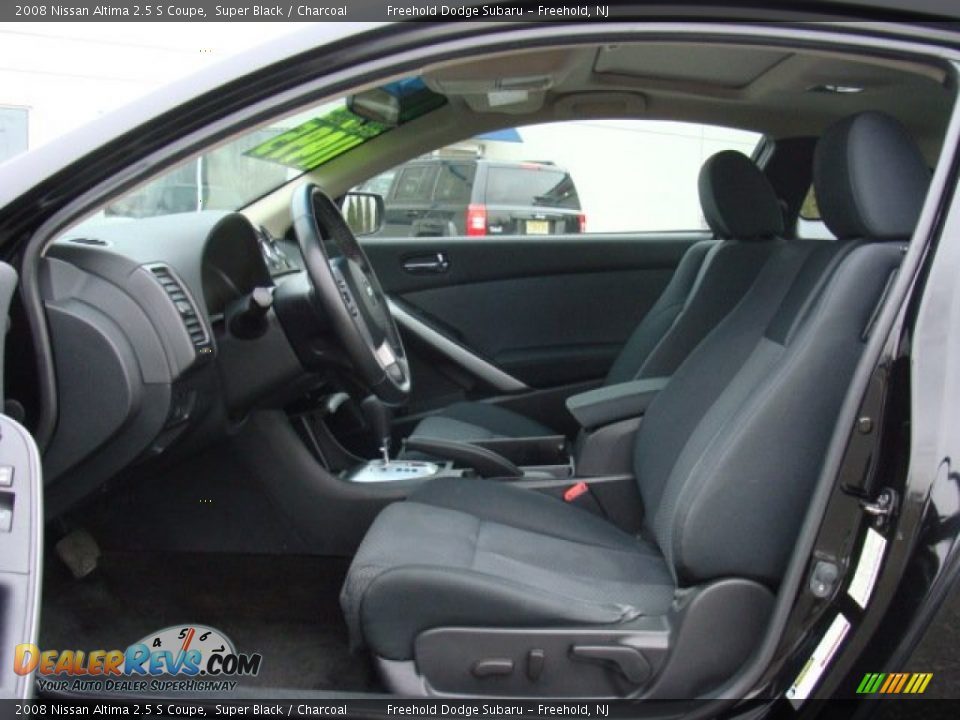 2008 Nissan Altima 2.5 S Coupe Super Black / Charcoal Photo #14