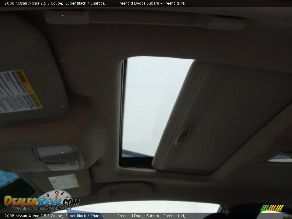 2008 Nissan Altima 2.5 S Coupe Super Black / Charcoal Photo #16