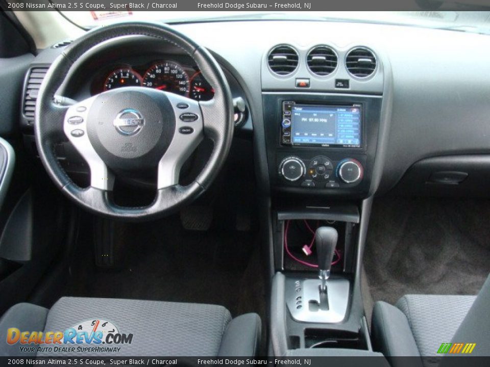 2008 Nissan Altima 2.5 S Coupe Super Black / Charcoal Photo #17