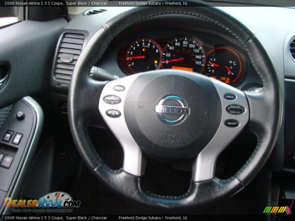 2008 Nissan Altima 2.5 S Coupe Super Black / Charcoal Photo #18