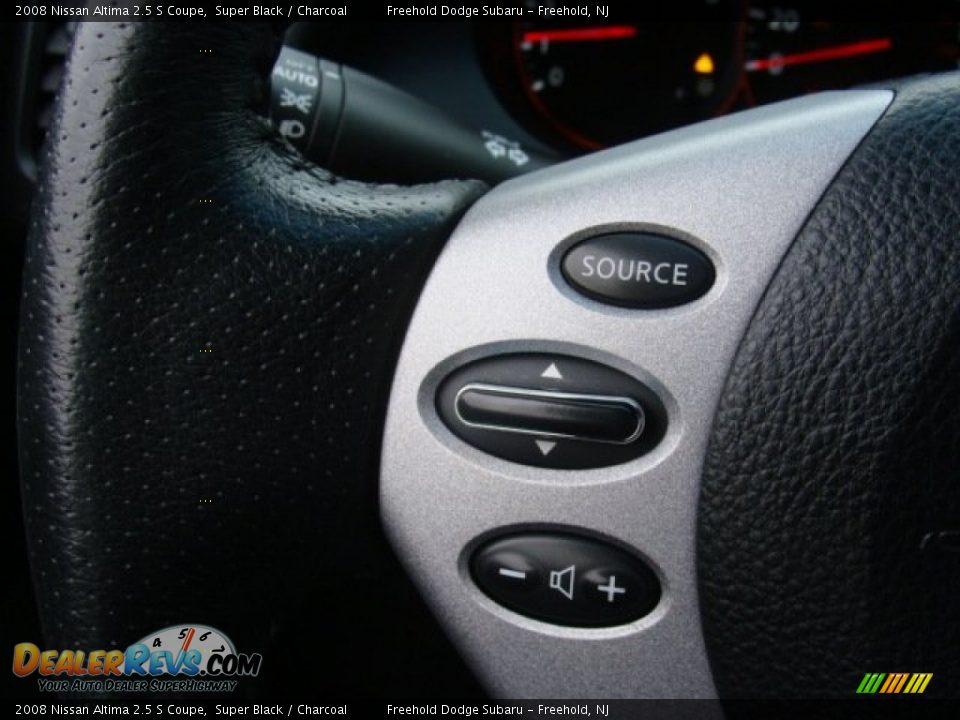 2008 Nissan Altima 2.5 S Coupe Super Black / Charcoal Photo #19