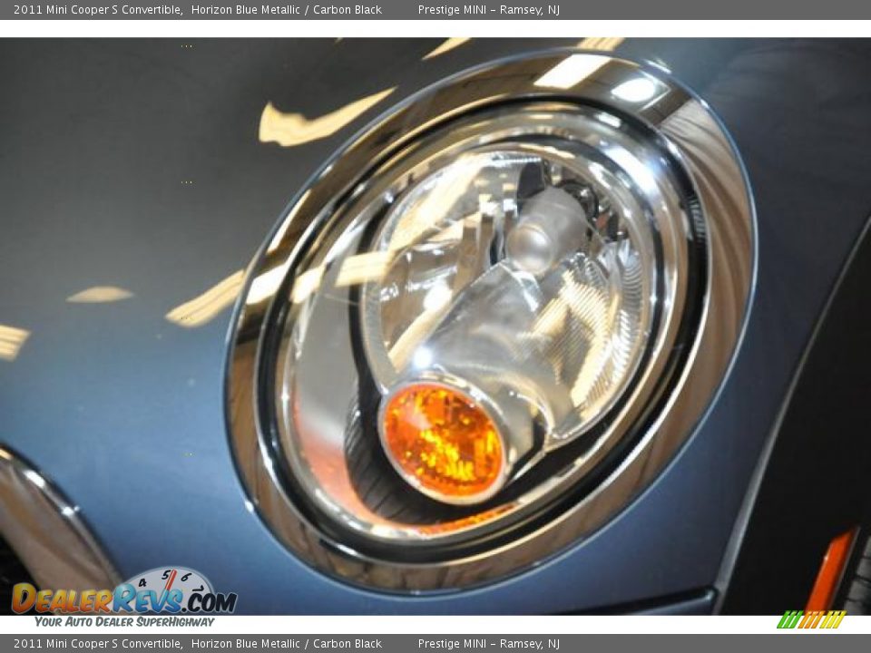2011 Mini Cooper S Convertible Horizon Blue Metallic / Carbon Black Photo #2