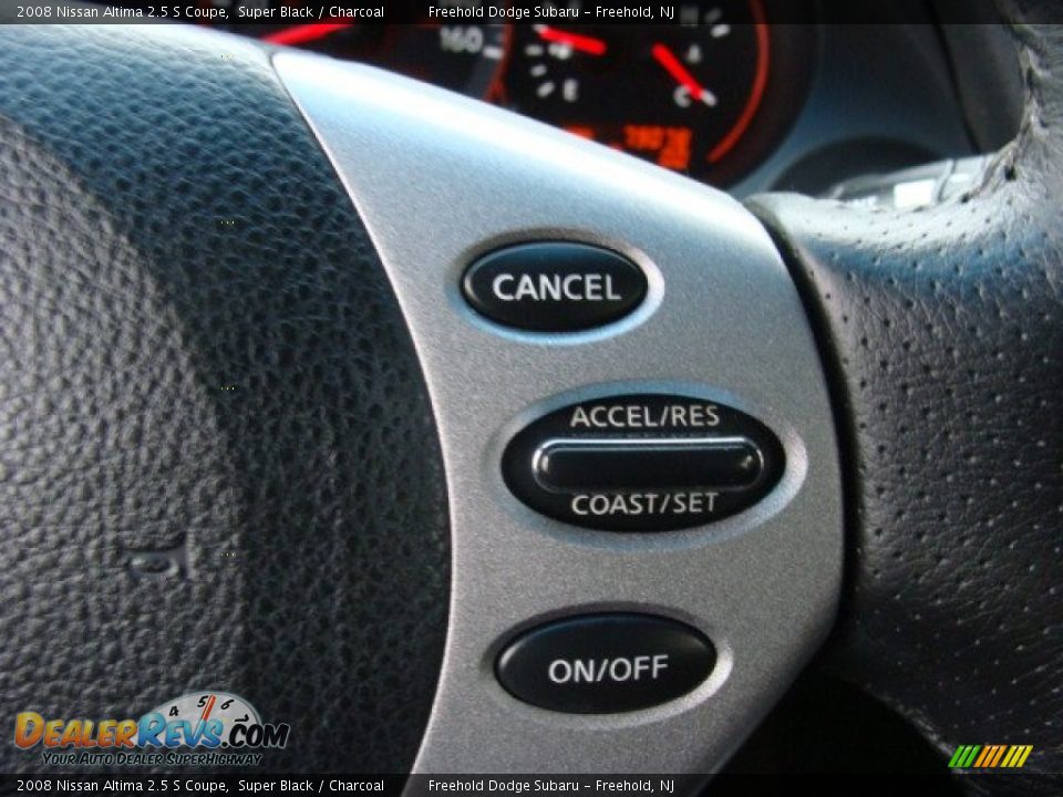 2008 Nissan Altima 2.5 S Coupe Super Black / Charcoal Photo #20