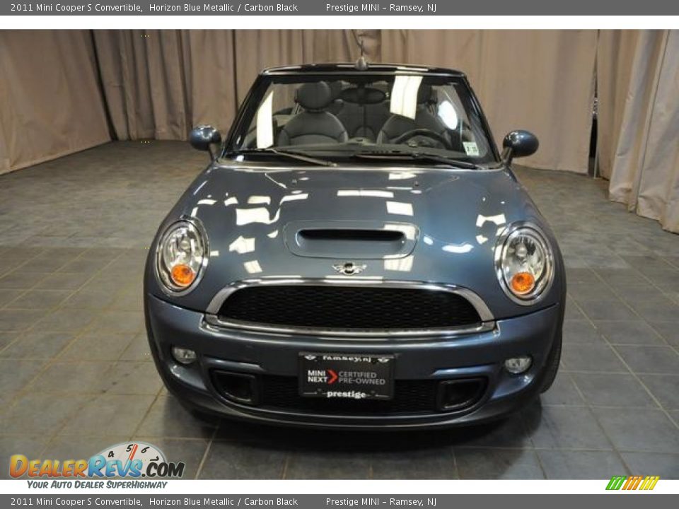 2011 Mini Cooper S Convertible Horizon Blue Metallic / Carbon Black Photo #3