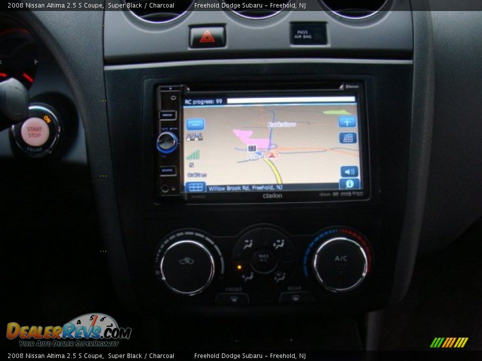 2008 Nissan Altima 2.5 S Coupe Super Black / Charcoal Photo #22