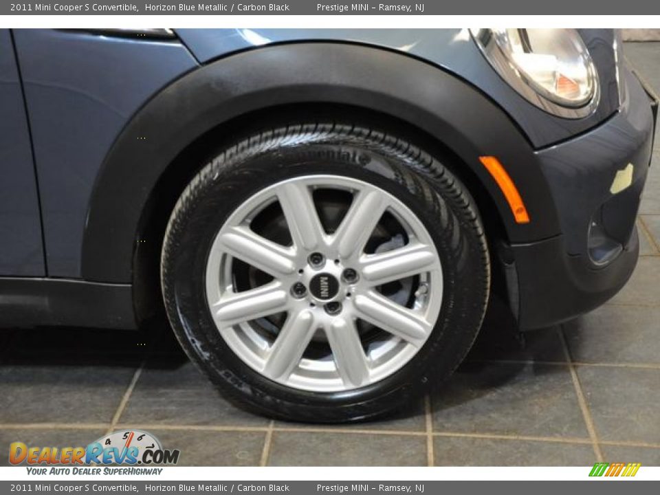 2011 Mini Cooper S Convertible Horizon Blue Metallic / Carbon Black Photo #5