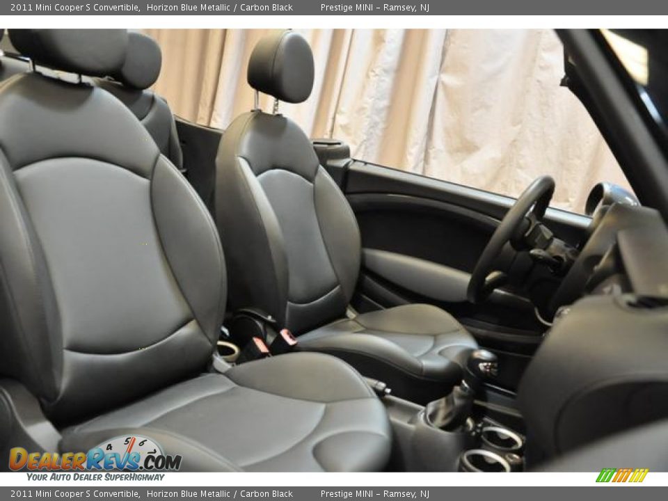 2011 Mini Cooper S Convertible Horizon Blue Metallic / Carbon Black Photo #6