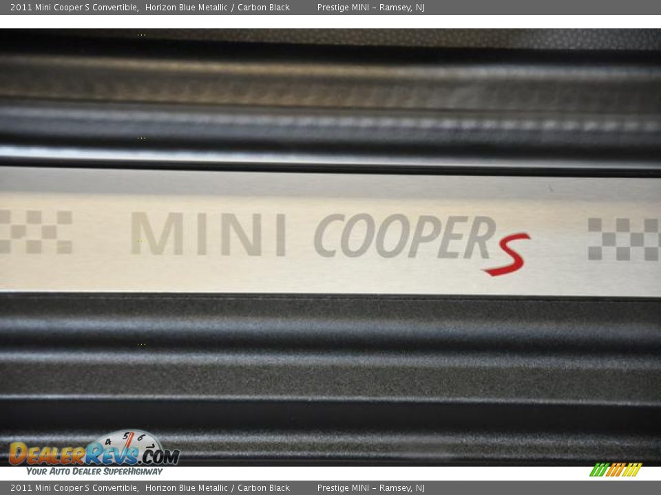2011 Mini Cooper S Convertible Horizon Blue Metallic / Carbon Black Photo #8
