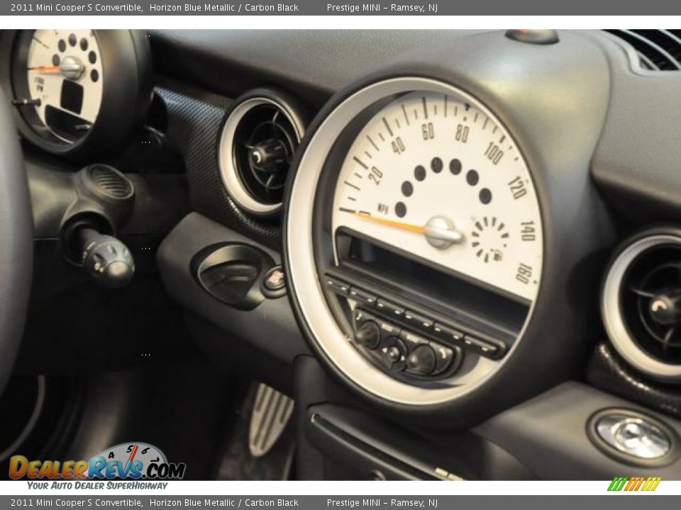 2011 Mini Cooper S Convertible Horizon Blue Metallic / Carbon Black Photo #9