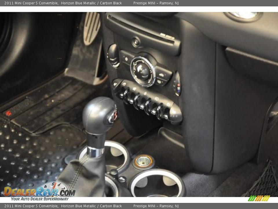 2011 Mini Cooper S Convertible Horizon Blue Metallic / Carbon Black Photo #10