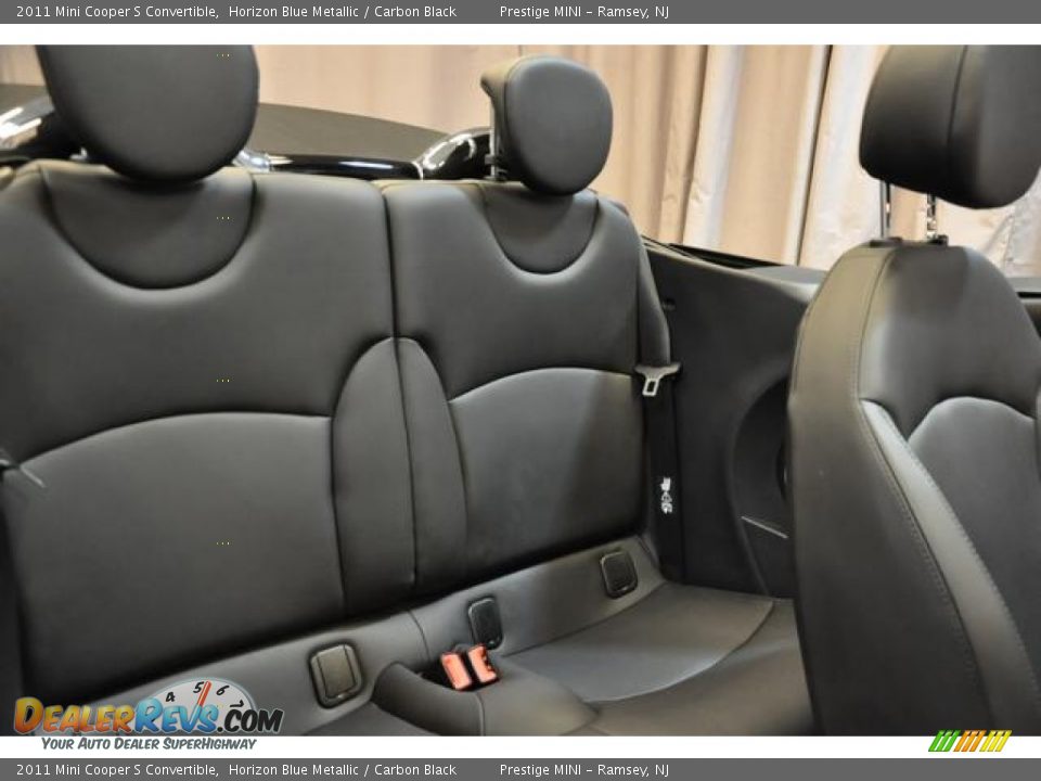 2011 Mini Cooper S Convertible Horizon Blue Metallic / Carbon Black Photo #12