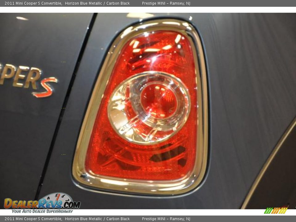 2011 Mini Cooper S Convertible Horizon Blue Metallic / Carbon Black Photo #14