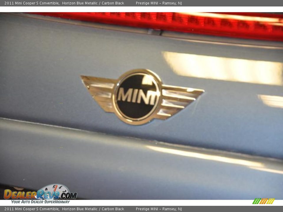 2011 Mini Cooper S Convertible Horizon Blue Metallic / Carbon Black Photo #16