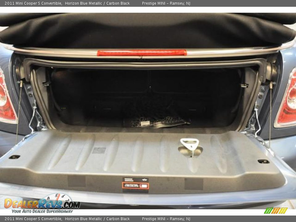 2011 Mini Cooper S Convertible Horizon Blue Metallic / Carbon Black Photo #17