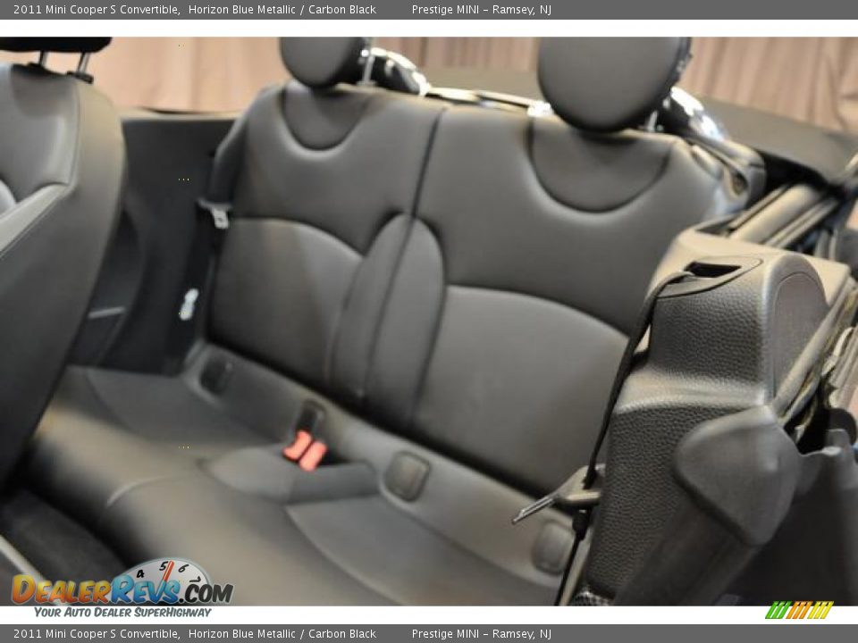 2011 Mini Cooper S Convertible Horizon Blue Metallic / Carbon Black Photo #21