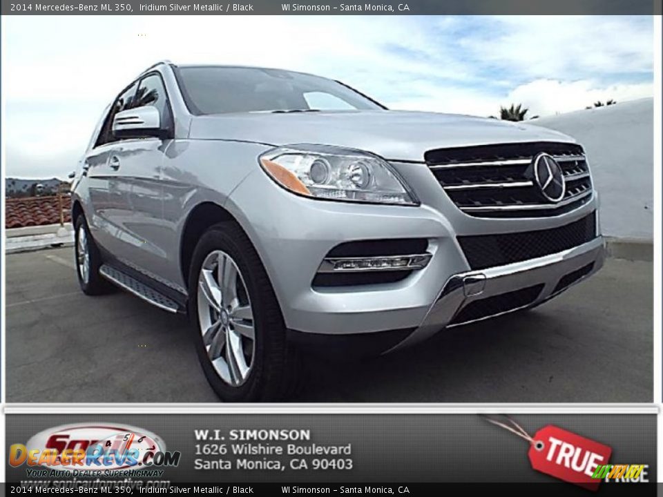 2014 Mercedes-Benz ML 350 Iridium Silver Metallic / Black Photo #1