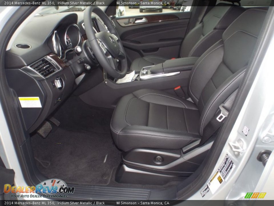 2014 Mercedes-Benz ML 350 Iridium Silver Metallic / Black Photo #7