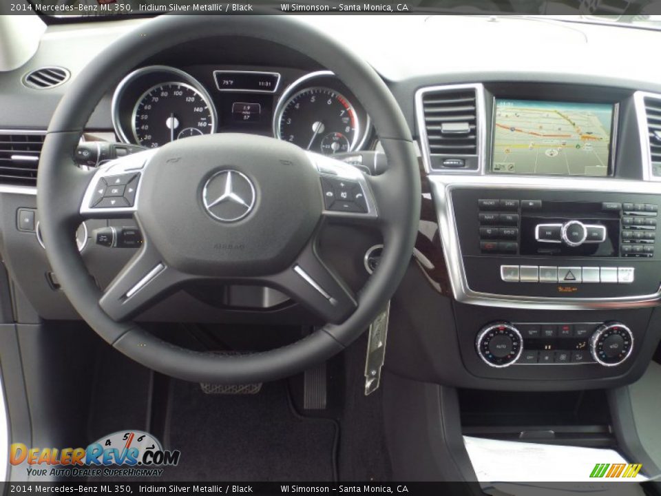 2014 Mercedes-Benz ML 350 Iridium Silver Metallic / Black Photo #9