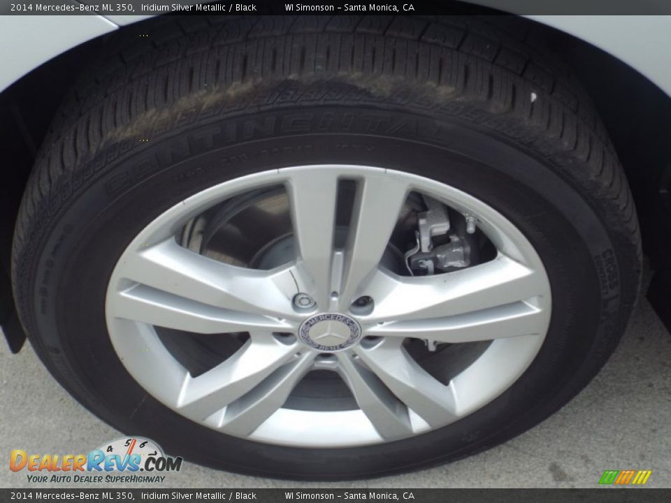 2014 Mercedes-Benz ML 350 Iridium Silver Metallic / Black Photo #10