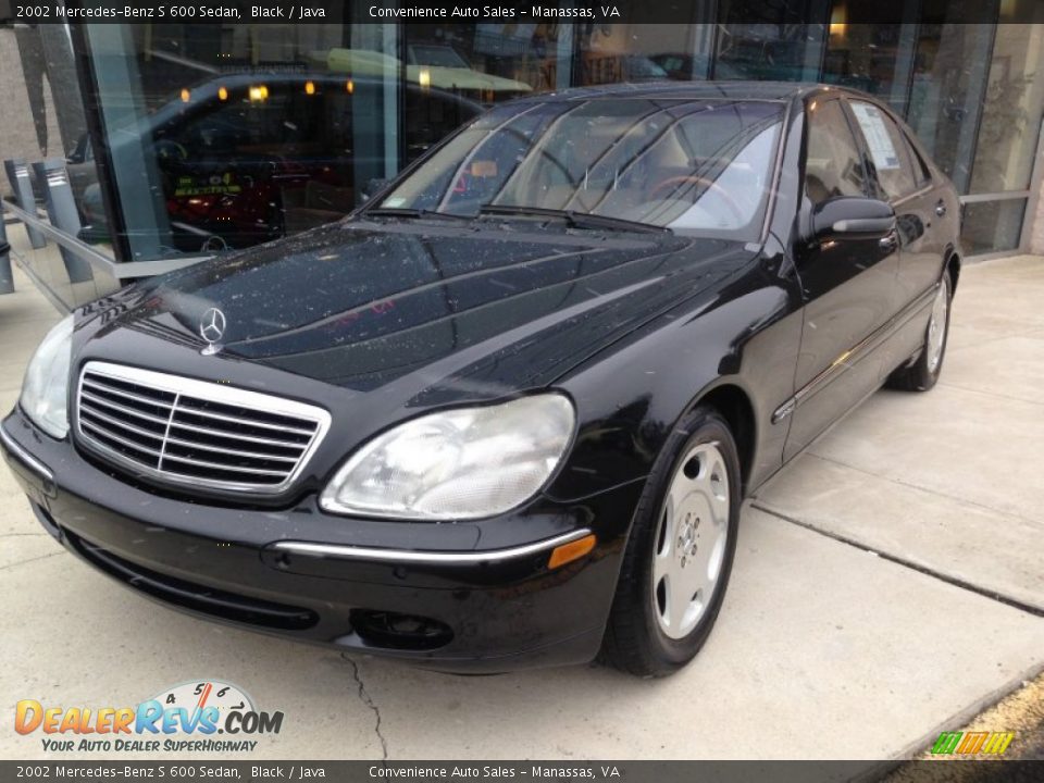 Front 3/4 View of 2002 Mercedes-Benz S 600 Sedan Photo #1