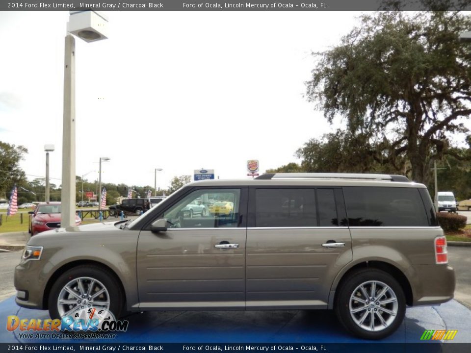 2014 Ford Flex Limited Mineral Gray / Charcoal Black Photo #2