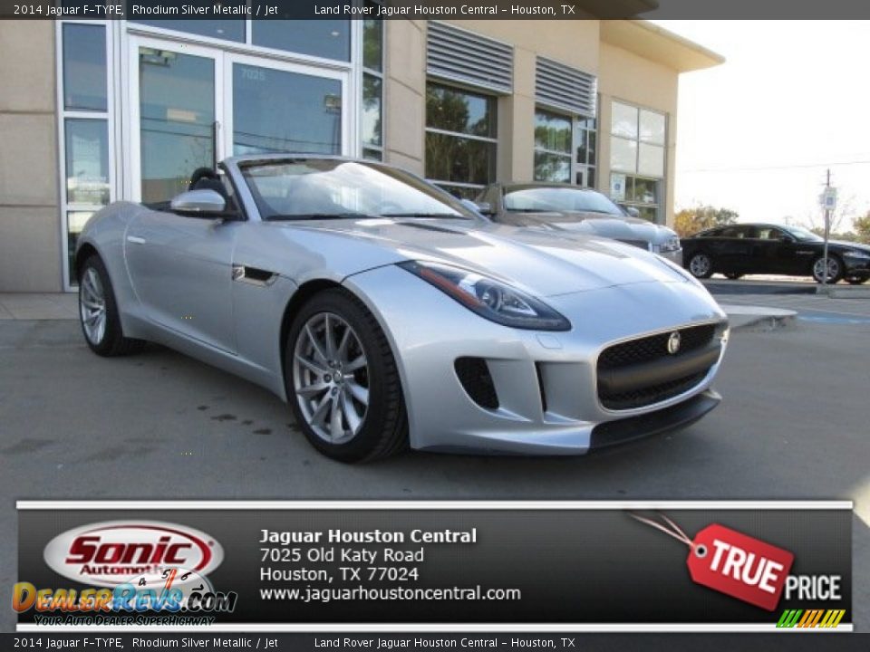 2014 Jaguar F-TYPE Rhodium Silver Metallic / Jet Photo #1