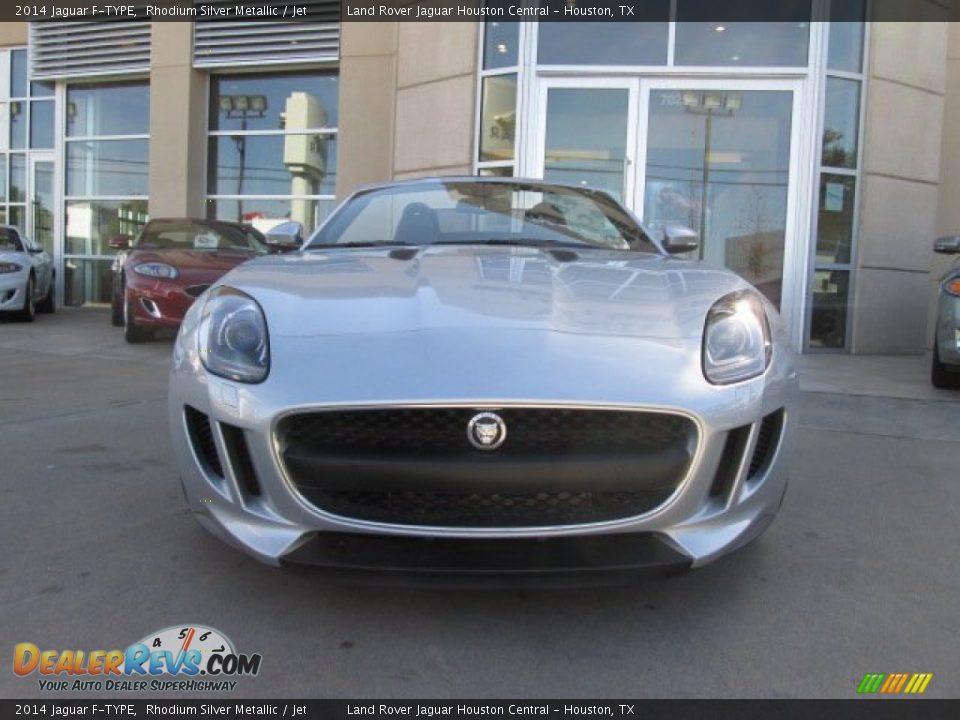 2014 Jaguar F-TYPE Rhodium Silver Metallic / Jet Photo #2
