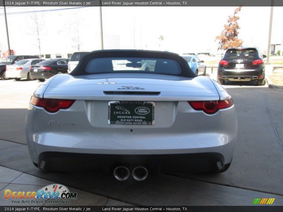2014 Jaguar F-TYPE Rhodium Silver Metallic / Jet Photo #6