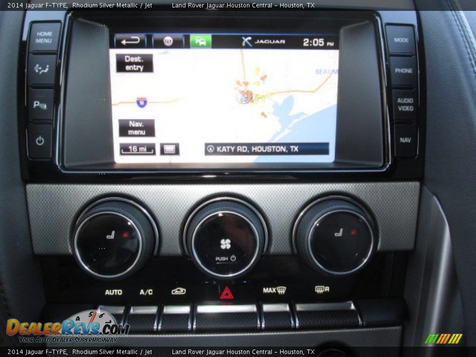 2014 Jaguar F-TYPE Rhodium Silver Metallic / Jet Photo #11