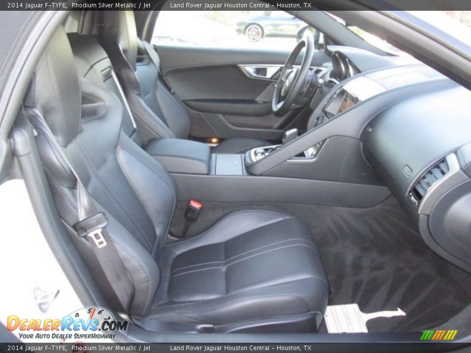 2014 Jaguar F-TYPE Rhodium Silver Metallic / Jet Photo #14