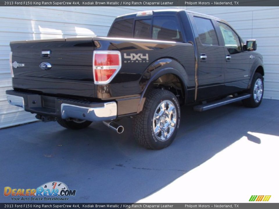 2013 Ford F150 King Ranch SuperCrew 4x4 Kodiak Brown Metallic / King Ranch Chaparral Leather Photo #4
