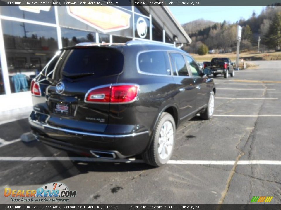 2014 Buick Enclave Leather AWD Carbon Black Metallic / Titanium Photo #6