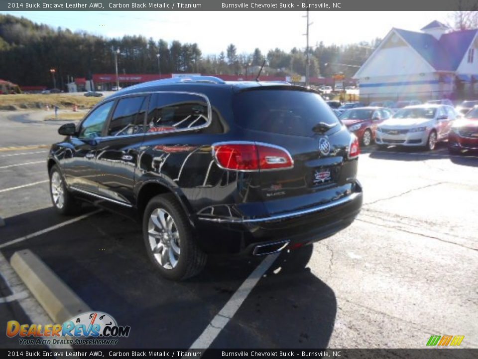 2014 Buick Enclave Leather AWD Carbon Black Metallic / Titanium Photo #8