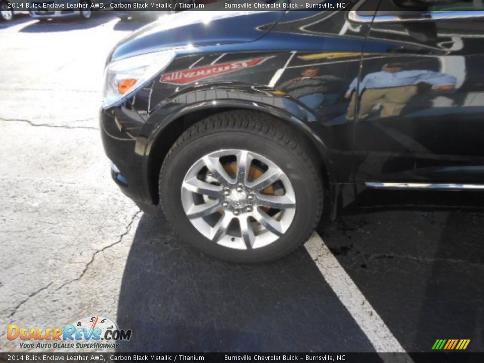 2014 Buick Enclave Leather AWD Carbon Black Metallic / Titanium Photo #11
