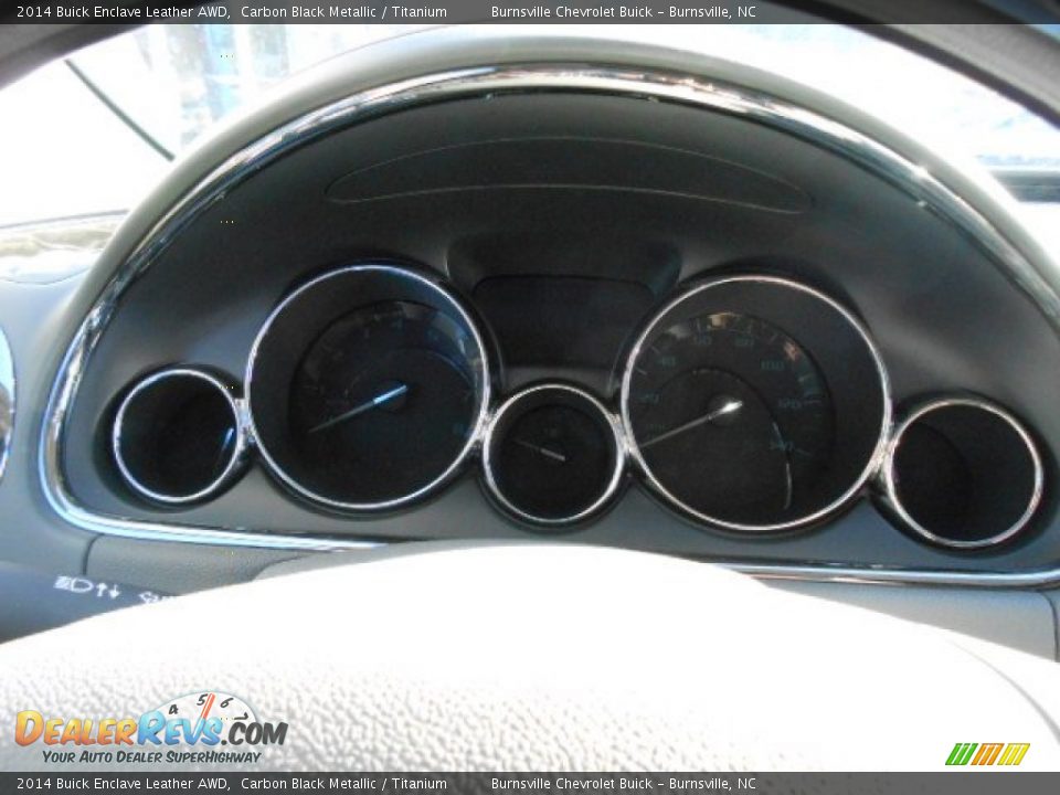 2014 Buick Enclave Leather AWD Carbon Black Metallic / Titanium Photo #16
